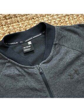 UA Under Armour Bomber Jacket Lightweight XL Black